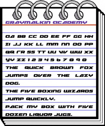 Graymalkin Academy Regular animated font preview Graymalkin Academy Regular animated font preview