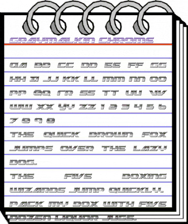 Graymalkin Chrome Regular animated font preview Graymalkin Chrome Regular animated font preview