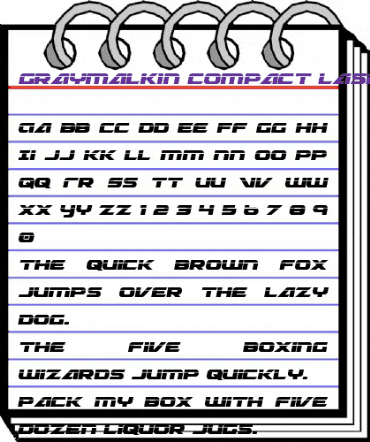 Graymalkin Compact Laser Laser animated font preview Graymalkin Compact Laser Laser animated font preview