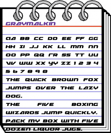 Graymalkin Regular animated font preview Graymalkin Regular animated font preview