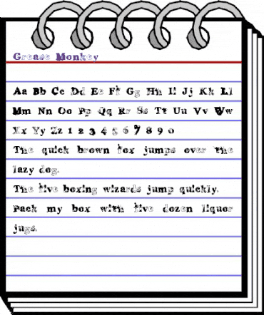 Grease Monkey Regular animated font preview Grease Monkey Regular animated font preview