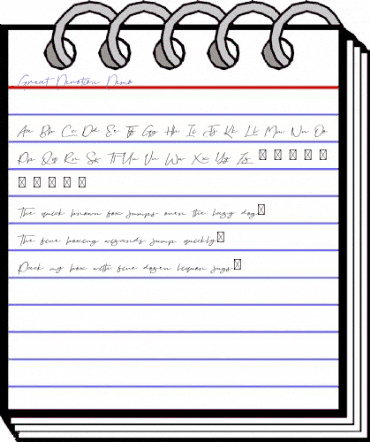 Great Devotion Demo Regular animated font preview