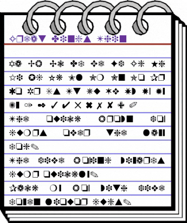 Great Dings-Thin Regular animated font preview