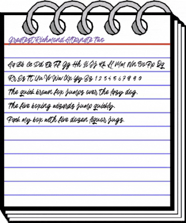 Greatest Richmond Alternate Two Regular animated font preview Greatest Richmond Alternate Two Regular animated font preview