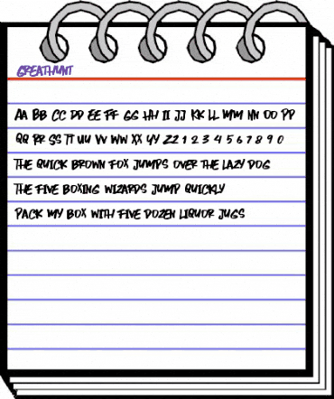 Greathunt Regular animated font preview