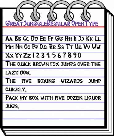 Great Junggle Regular animated font preview Great Junggle Regular animated font preview