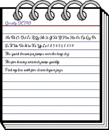 Greatly DEMO Regular animated font preview Greatly DEMO Regular animated font preview