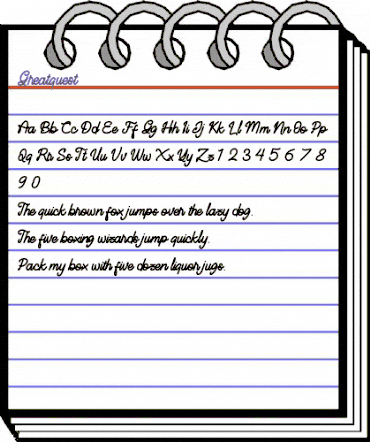 Greatquest Regular animated font preview Greatquest Regular animated font preview