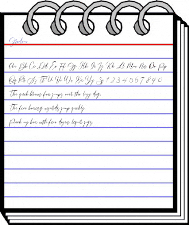 Gredom Regular animated font preview