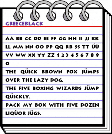 GreeceBlack Regular animated font preview GreeceBlack Regular animated font preview