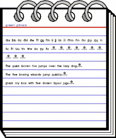 green piloww Regular animated font preview green piloww Regular animated font preview