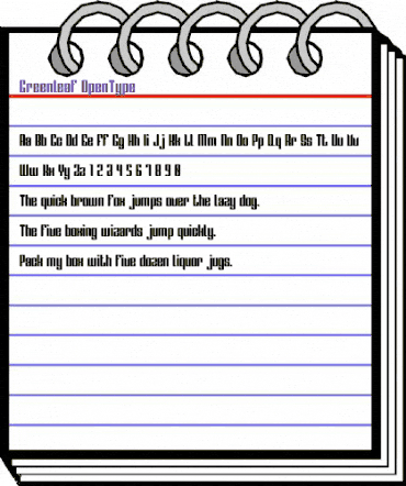 Greenleaf Regular animated font preview Greenleaf Regular animated font preview