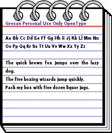 Gresan - Personal Use Only Regular animated font preview Gresan - Personal Use Only Regular animated font preview