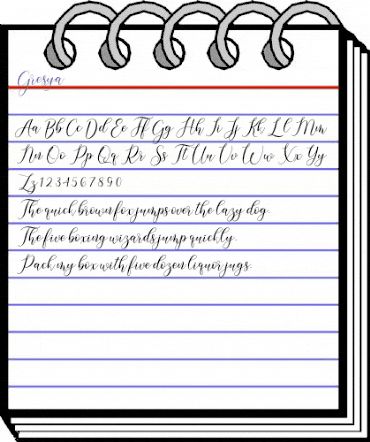 Gresya Regular animated font preview Gresya Regular animated font preview