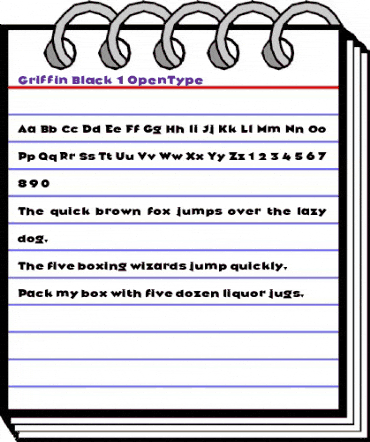 Griffin Regular animated font preview Griffin Regular animated font preview
