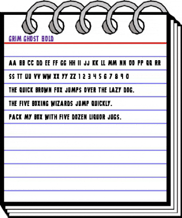 Grim Ghost Bold Bold animated font preview