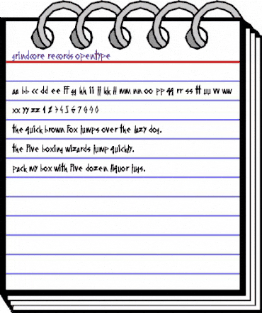 Grindcore Records Regular animated font preview Grindcore Records Regular animated font preview