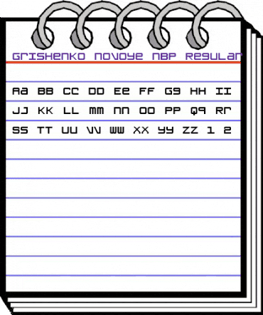 Grishenko Novoye NBP Regular animated font preview