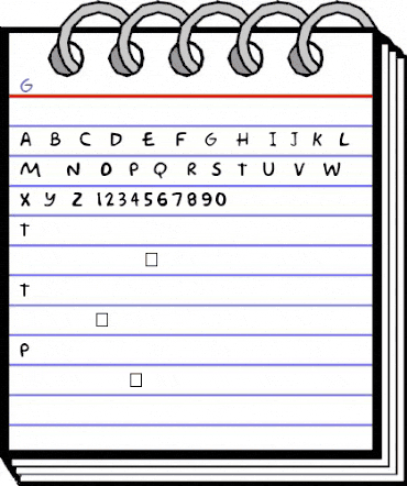 Groening Plain animated font preview Groening Plain animated font preview