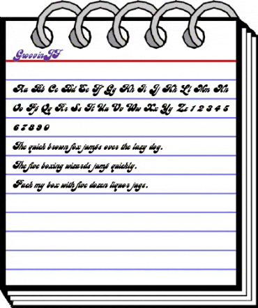 GroovinJF Regular animated font preview GroovinJF Regular animated font preview