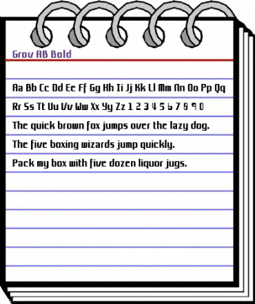 Grov AB Bold animated font preview Grov AB Bold animated font preview