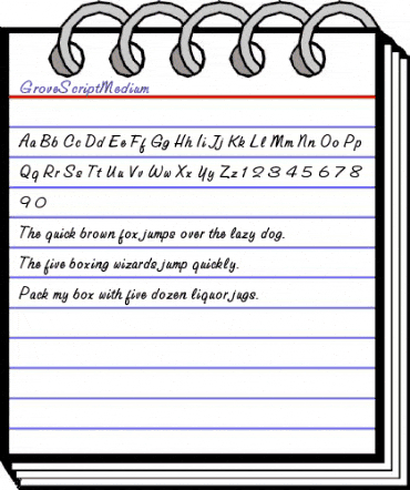GroveScriptMedium Roman animated font preview GroveScriptMedium Roman animated font preview