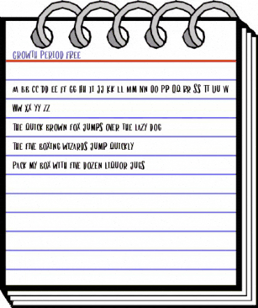 Growth Period FREE Regular animated font preview Growth Period FREE Regular animated font preview