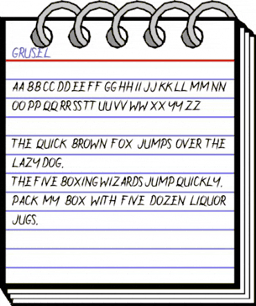Grusel Regular animated font preview Grusel Regular animated font preview