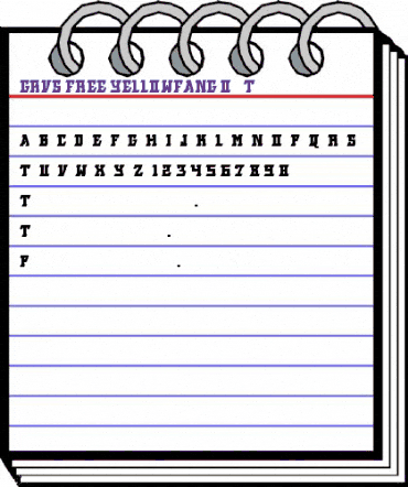 GRVS-FREE-YELOWFANG Bold animated font preview