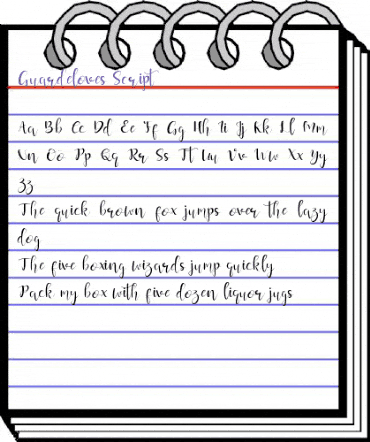 Guardeloves Regular animated font preview Guardeloves Regular animated font preview