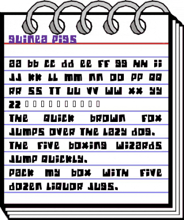 Guinea pigs Regular animated font preview Guinea pigs Regular animated font preview