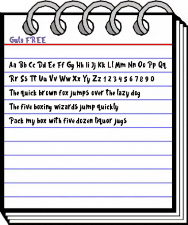 Gula FREE Regular animated font preview Gula FREE Regular animated font preview