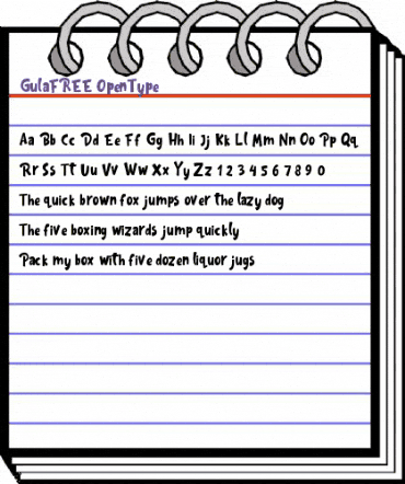 Gula FREE Regular animated font preview Gula FREE Regular animated font preview