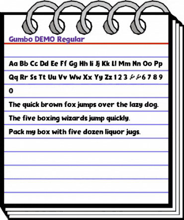 Gumbo DEMO Regular animated font preview Gumbo DEMO Regular animated font preview