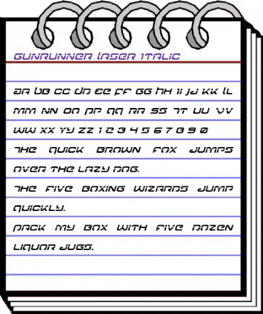 Gunrunner Laser Italic Italic animated font preview Gunrunner Laser Italic Italic animated font preview