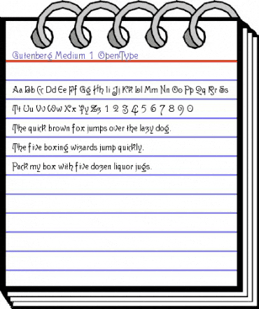 Gutenberg Regular animated font preview Gutenberg Regular animated font preview