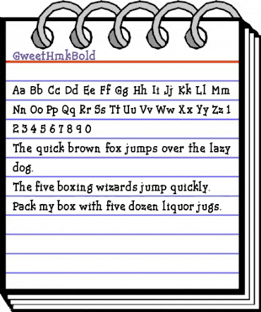 GweetHmkBold Regular animated font preview