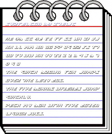 Gyrfalcon 3D Italic 3D Italic animated font preview Gyrfalcon 3D Italic 3D Italic animated font preview