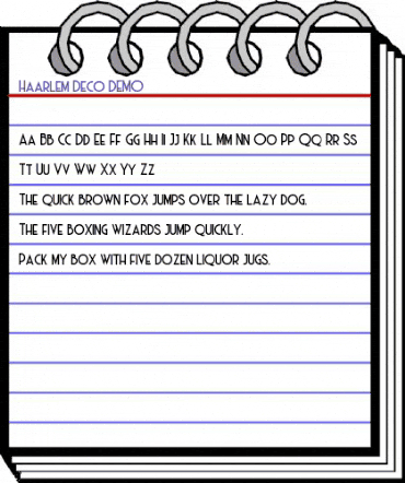 Haarlem Deco DEMO Regular animated font preview Haarlem Deco DEMO Regular animated font preview