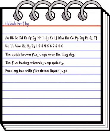 Habede Italic animated font preview Habede Italic animated font preview