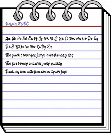 Hafela FREE Regular animated font preview