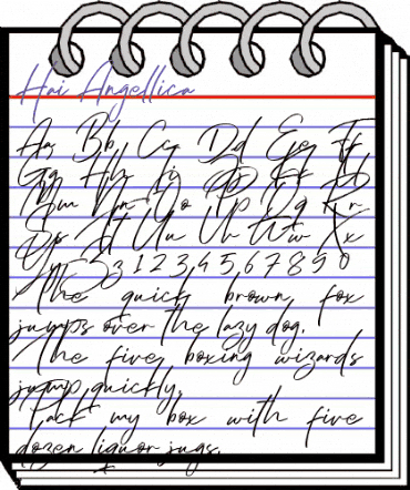 Hai Angellica! Regular animated font preview Hai Angellica! Regular animated font preview