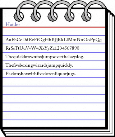 Haider Regular animated font preview Haider Regular animated font preview