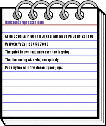 HailstenCompressed Bold animated font preview HailstenCompressed Bold animated font preview