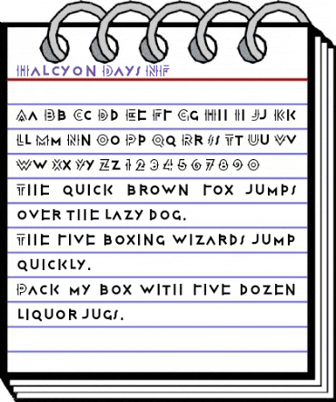 Halcyon Days NF Regular animated font preview Halcyon Days NF Regular animated font preview