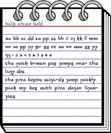 Half-Elven Bold Bold animated font preview Half-Elven Bold Bold animated font preview