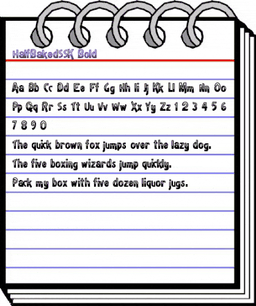 HalfBakedSSK Bold animated font preview HalfBakedSSK Bold animated font preview