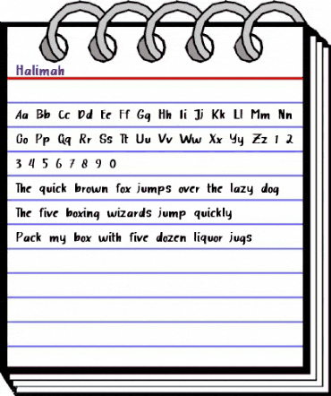 Halimah Regular animated font preview Halimah Regular animated font preview