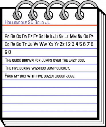 Hallandale SC Bold JL Regular animated font preview Hallandale SC Bold JL Regular animated font preview