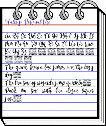 Halleyo Personal Use Regular animated font preview Halleyo Personal Use Regular animated font preview